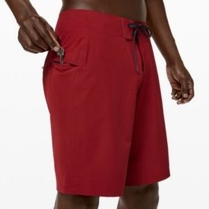 Lululemon Current State Board Spicy Red Shorts 28